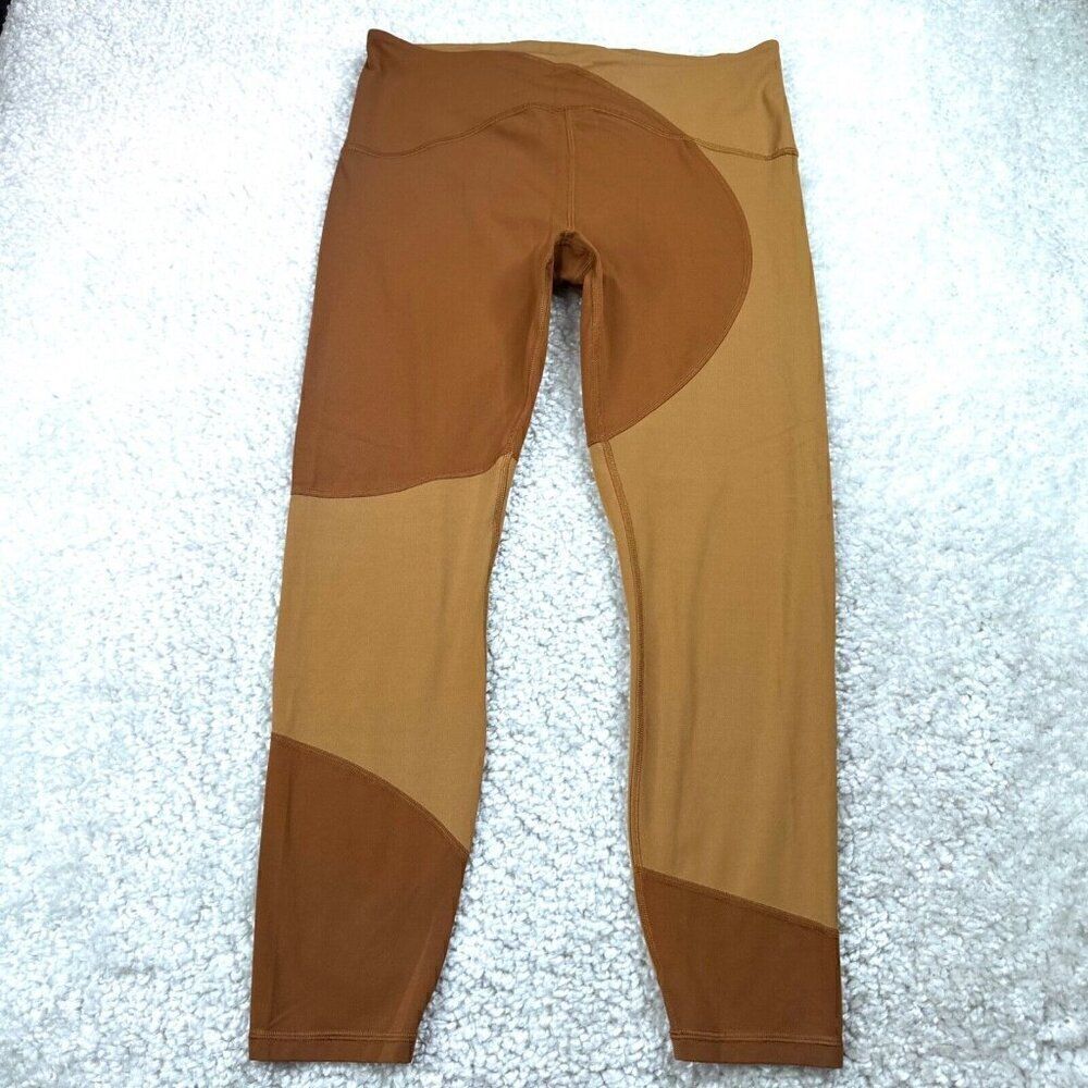 Lululemon Nulu Colorblock High Rise Limited Edition Legging Copper Brown Sable - Picture 2 of 11